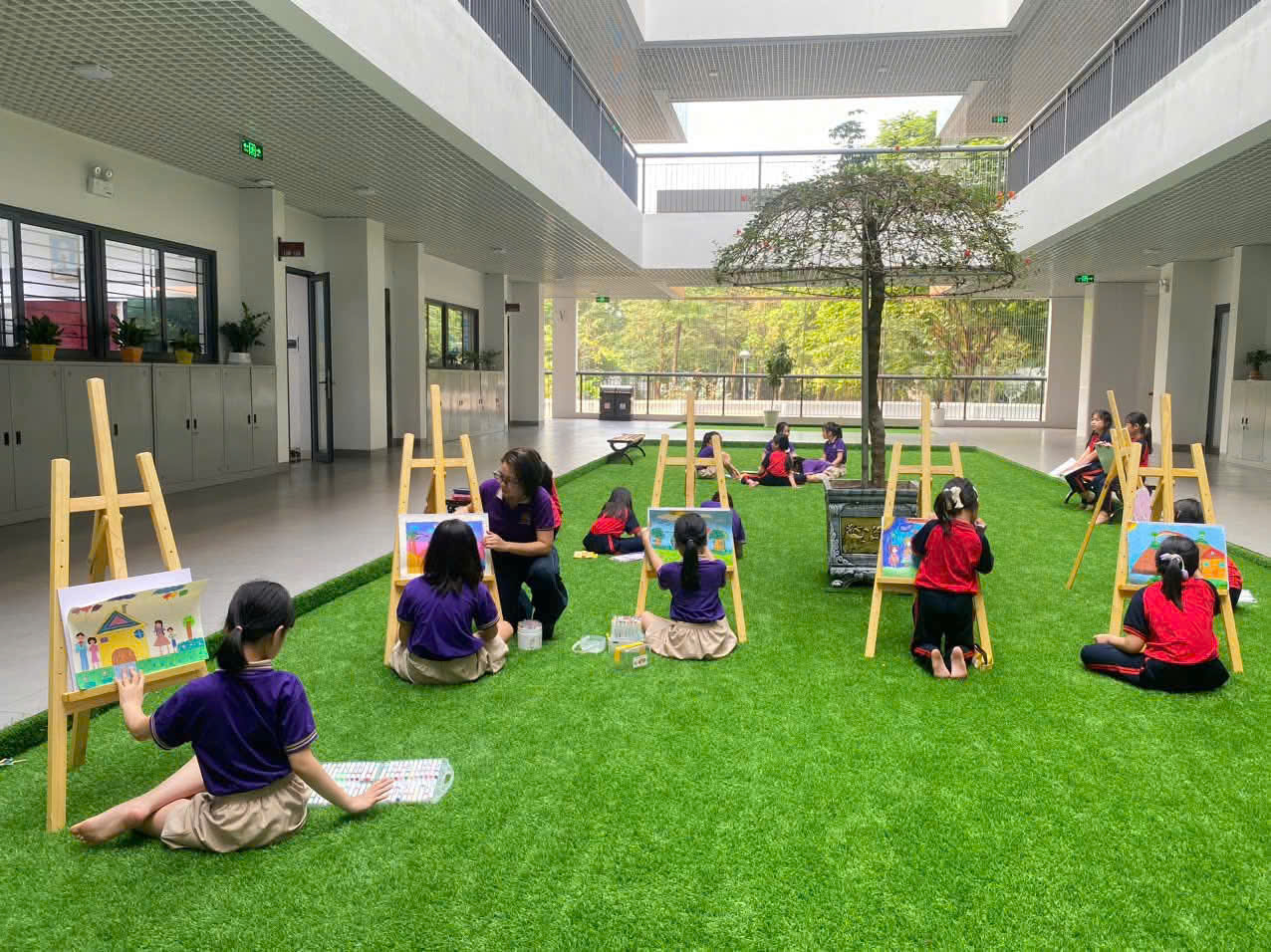 Học sinh được tham gia tiết Mĩ thuật