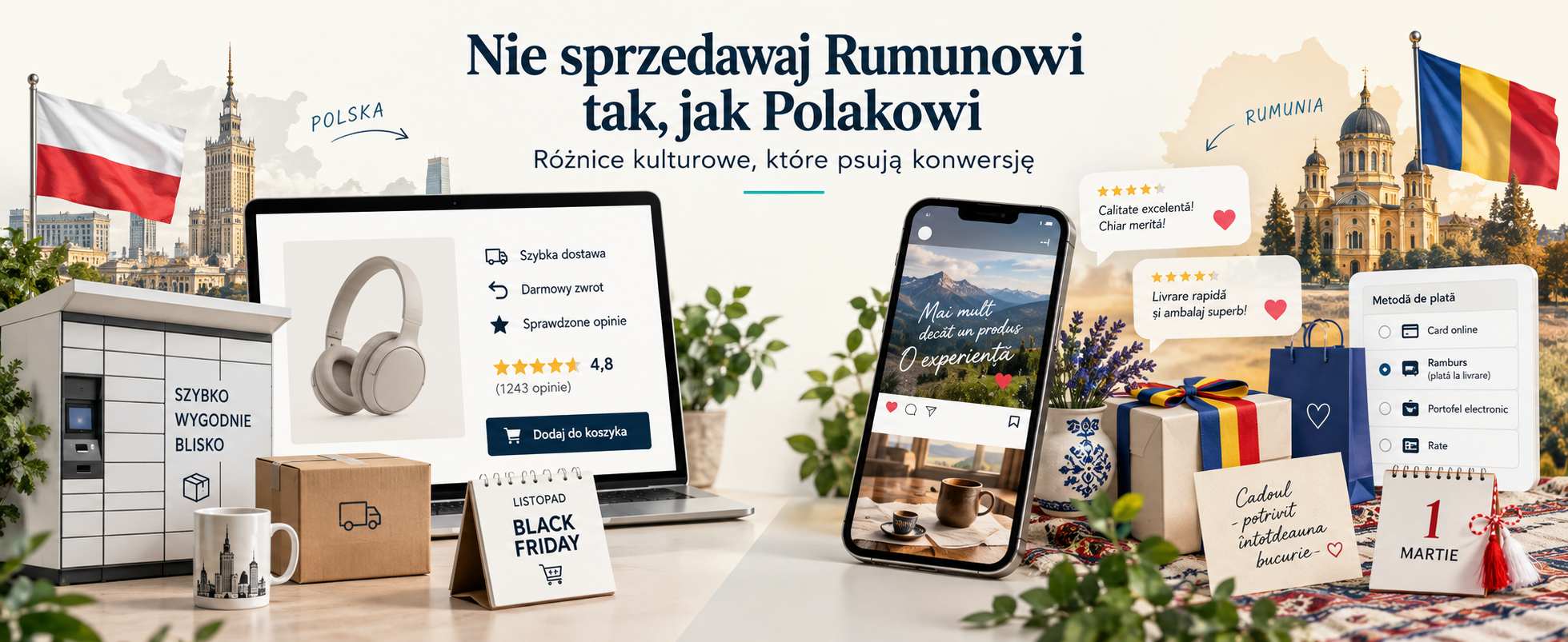 Różnice kulturowe w e-commerce Polska i Rumunia a konwersja