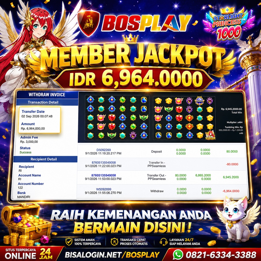 MEMBER JACKPOT PRAGMATIC PLAY X PRINCESS 1000 IDR 6,694.000