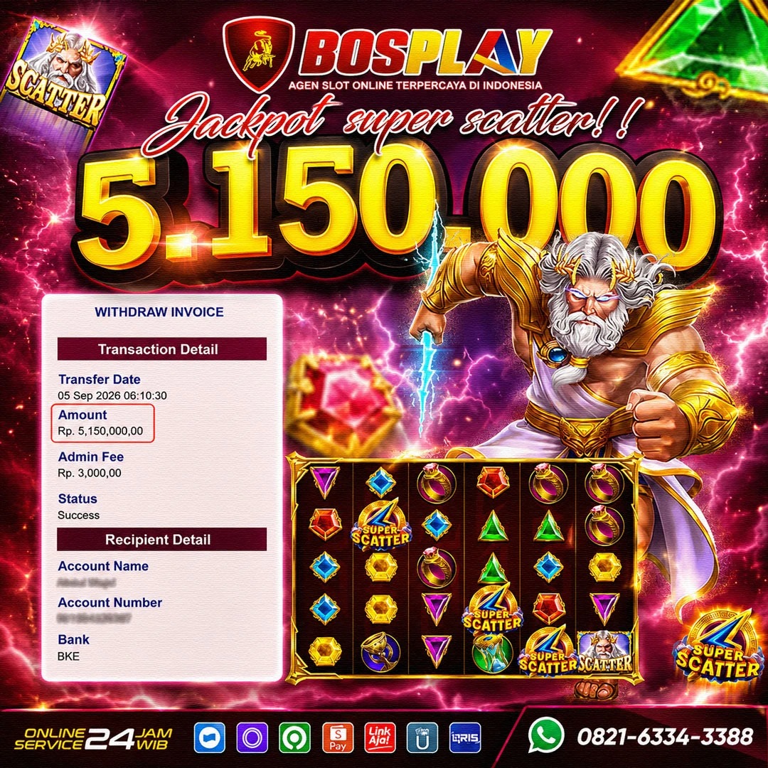 MEMBER JACKPOT PRAGMATIC PLAY GATES OF OLYMPUS SUPER SCATTER IDR 5,150.000