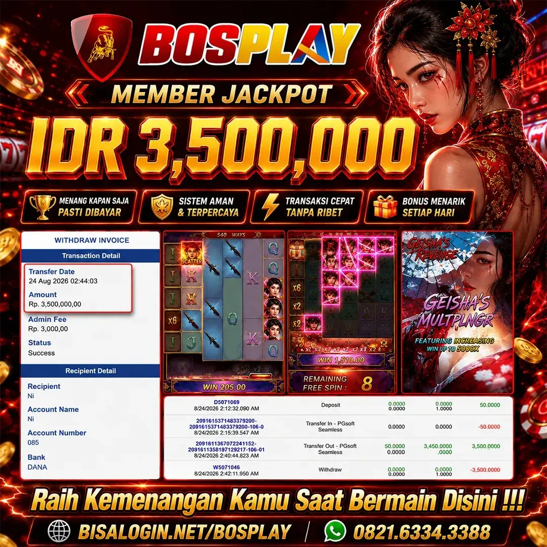 MEMBER JACKPOT Geisha's Revenge (PG SOFT) IDR 3,500.000
