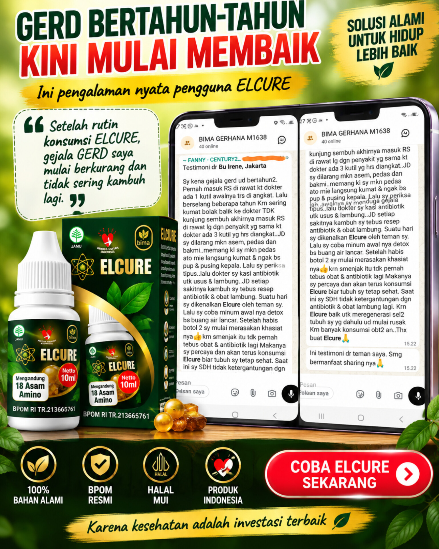 Testimoni pelanggan Elcure 5