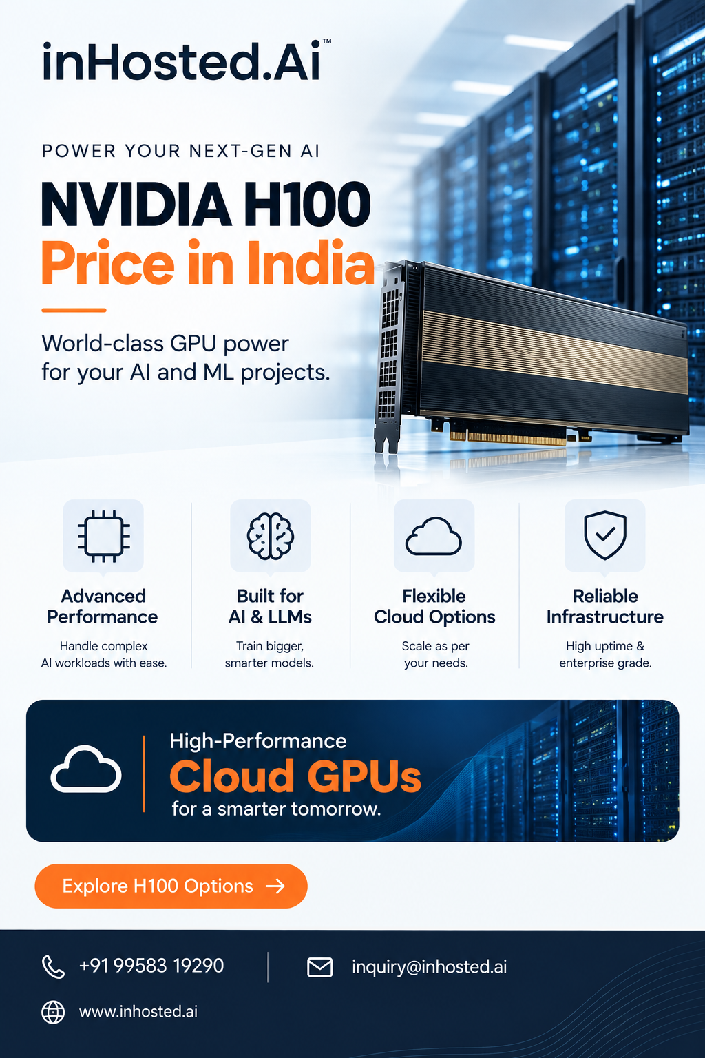 NVIDIA H100 Price in India for advanced AI computing
