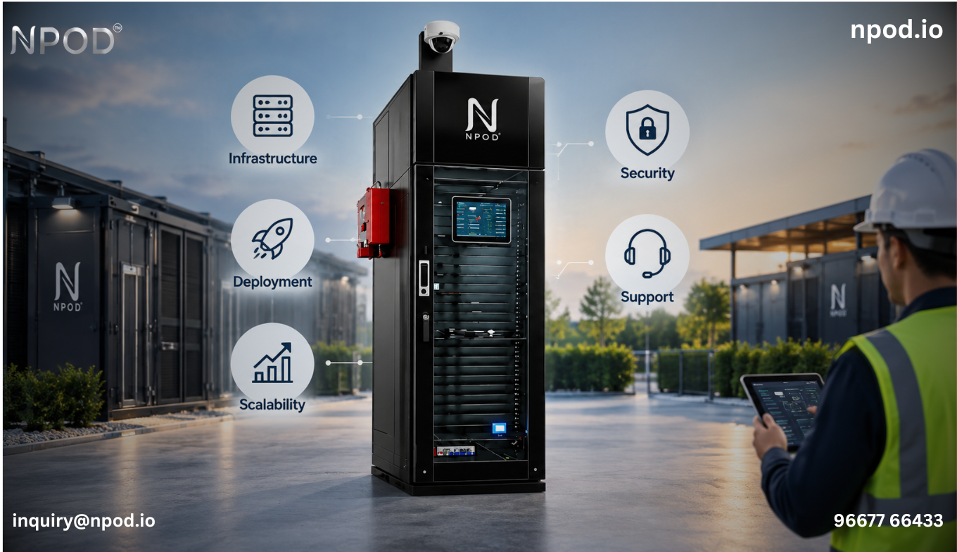 Prefabricated data center infrastructure supporting growing business IT capacity in India