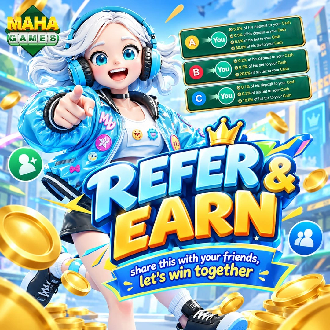 Maha Games Refer and Earn