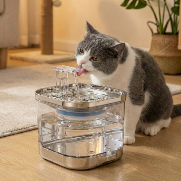 Smart Water Dispenser LEVURI in Gray