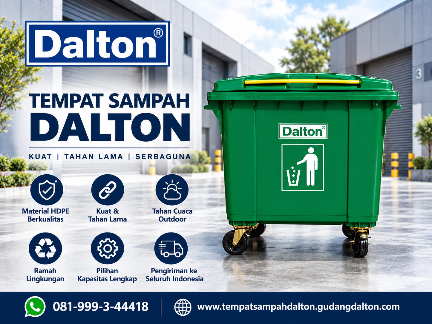 Dustbin Dalton 1100 Liter