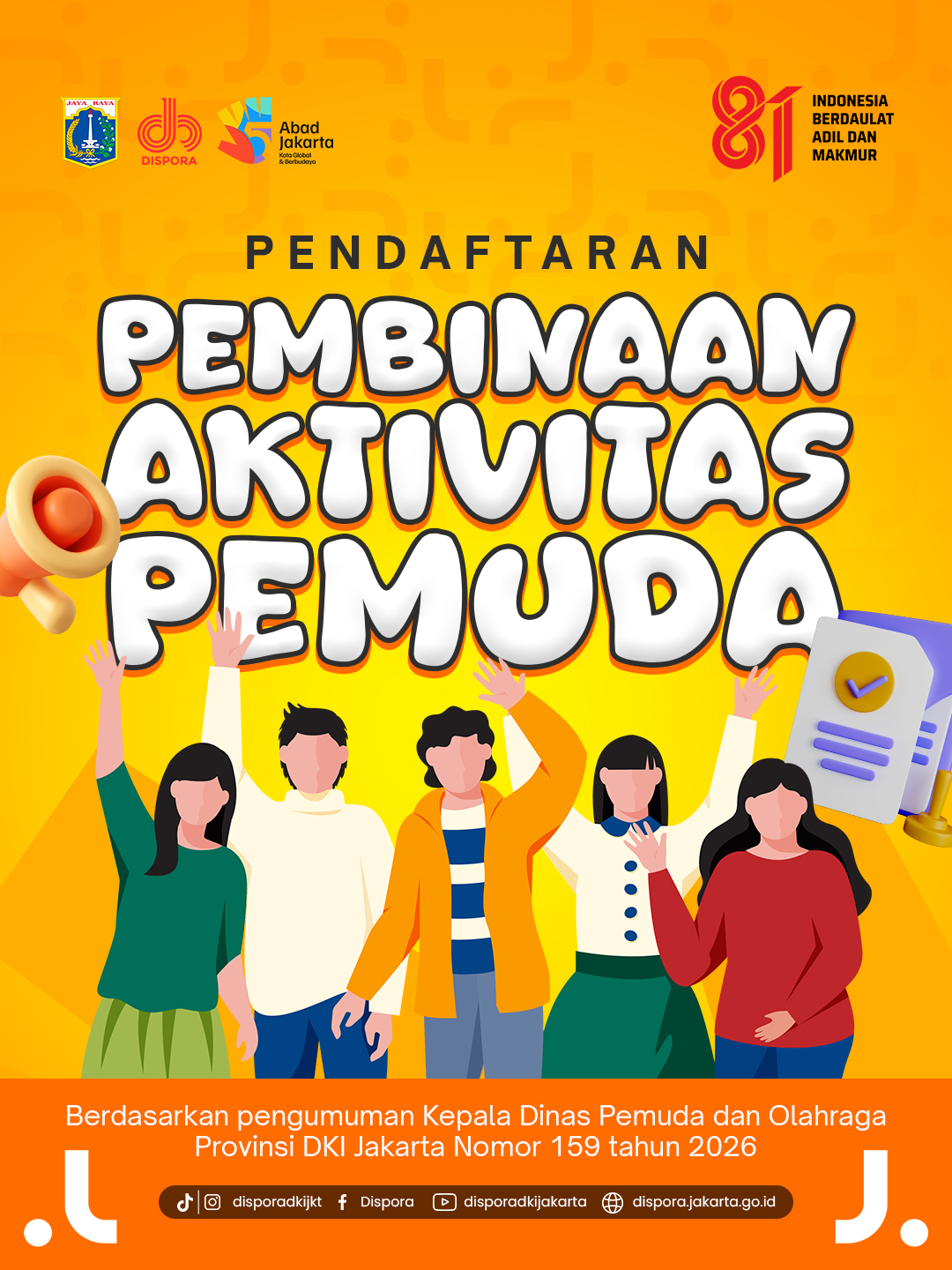 Pendaftaran Pembinaan Aktivitas Pemuda (PAP) 2026 Resmi Dibuka 📢 📢