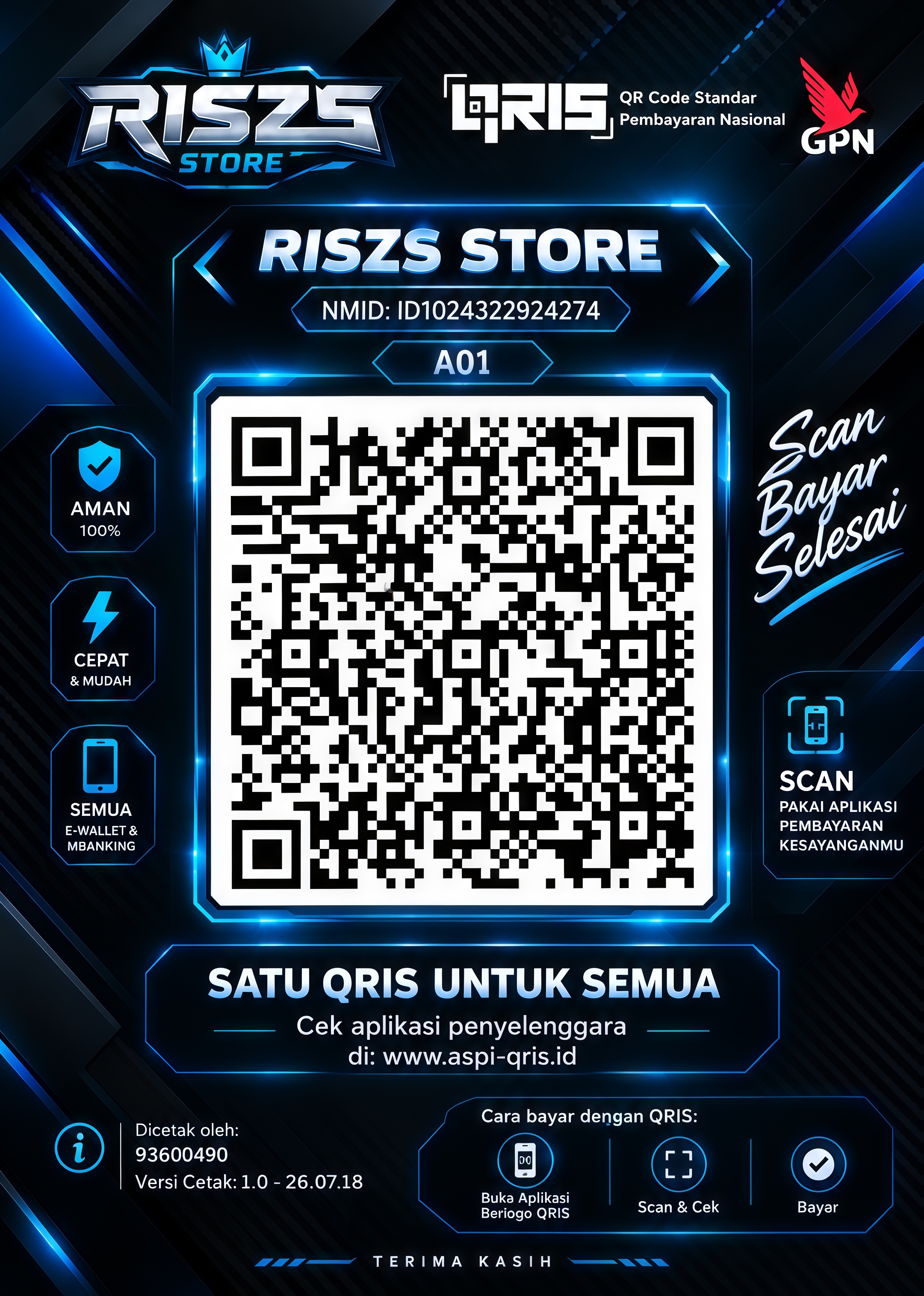 QRIS RISZS STORE