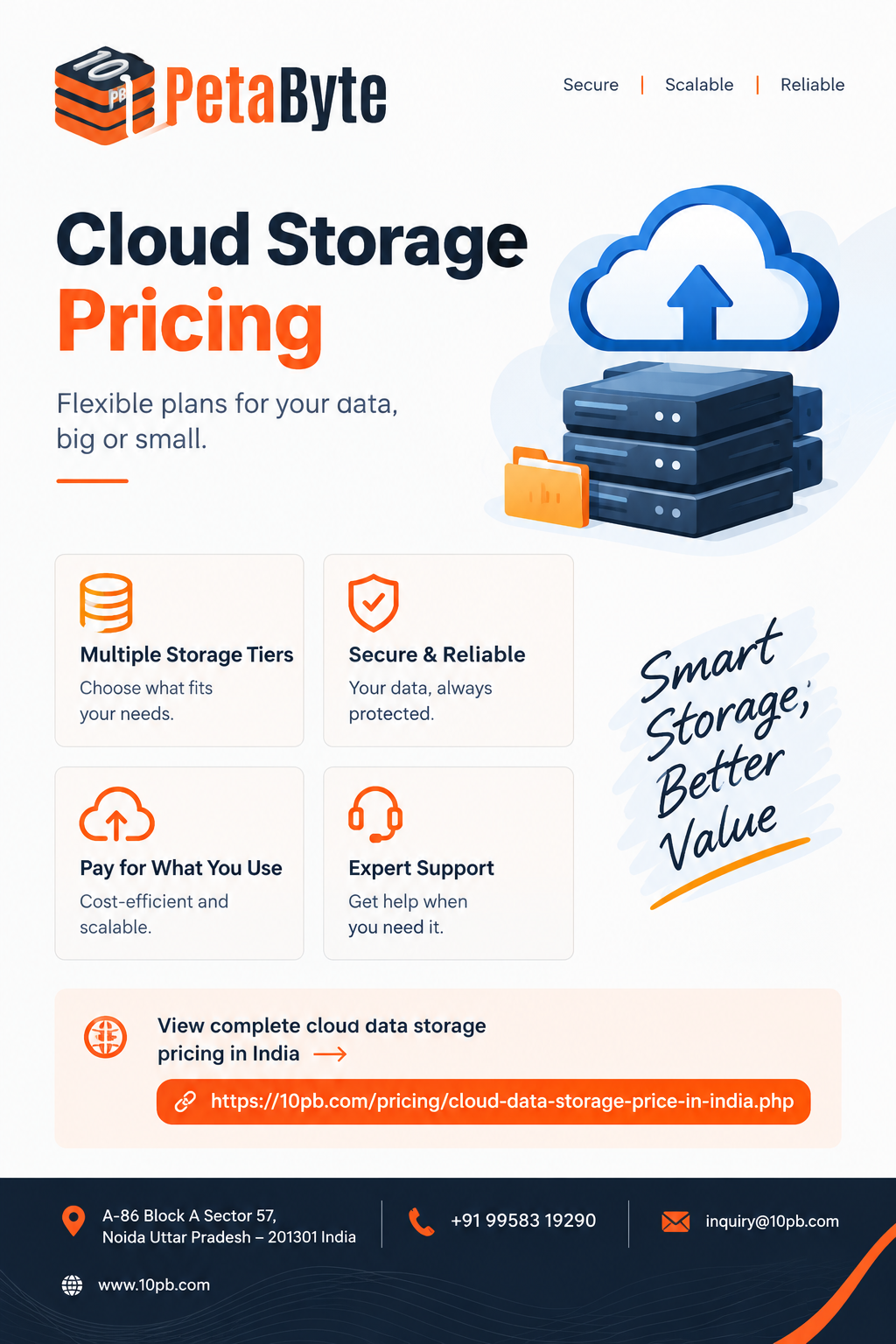 Cloud storage pricing in India for affordable and scalable cloud data storage