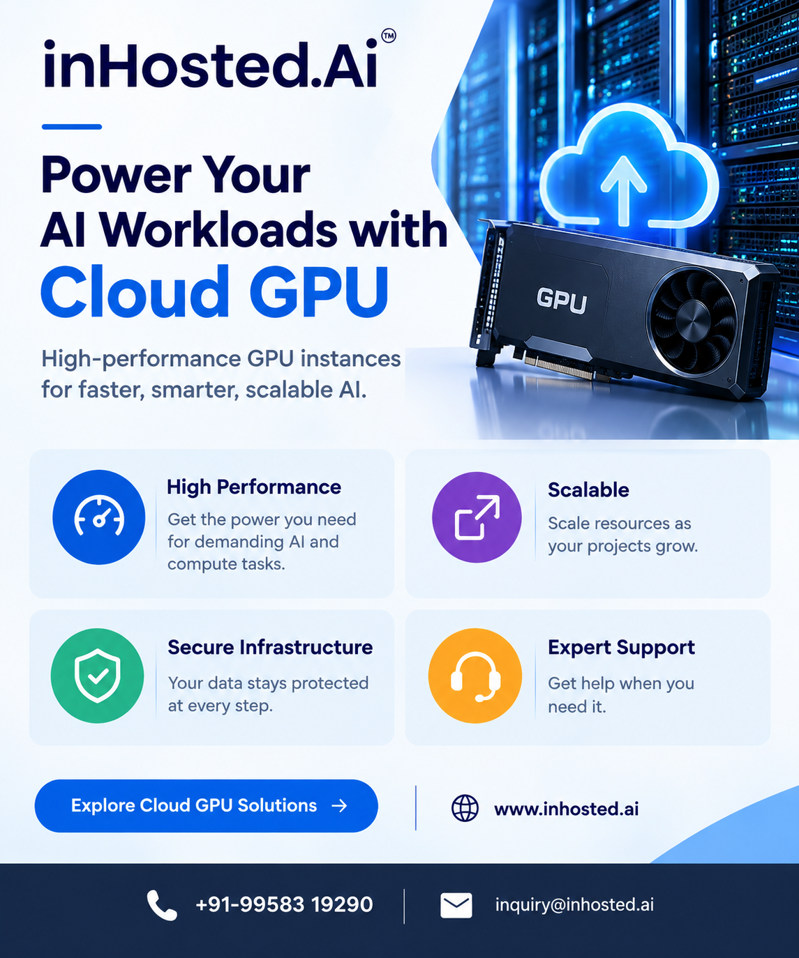 Cloud GPU infrastructure for reliable AI and high-performance workloads