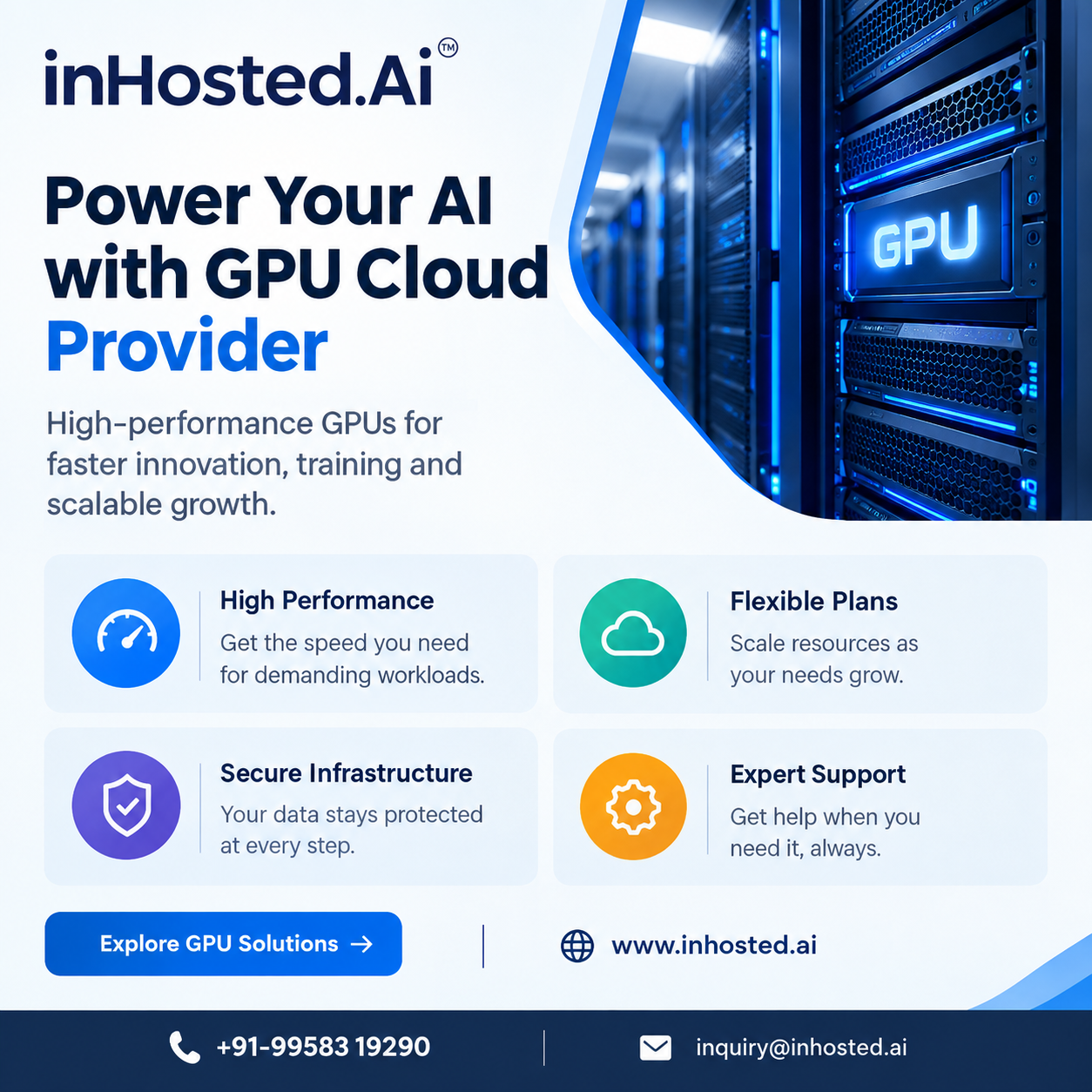 Scalable GPU cloud infrastructure for AI, machine learning and high-performance computing