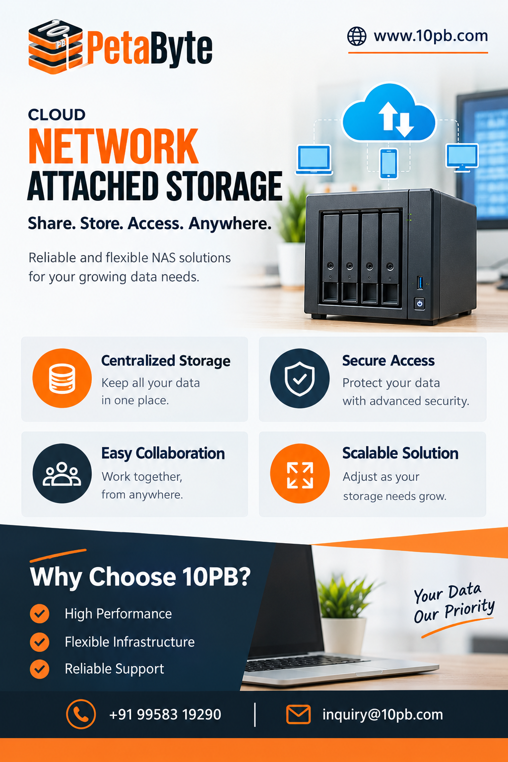 Network Attached Storage Device for centralized business storage