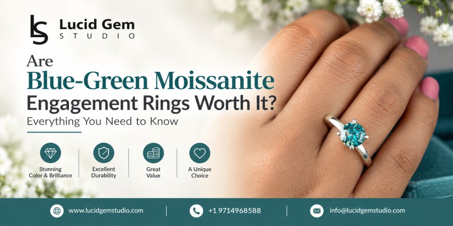 Are Blue-Green Moissanite Engagement Rings Worth It? Everything You Need to Know