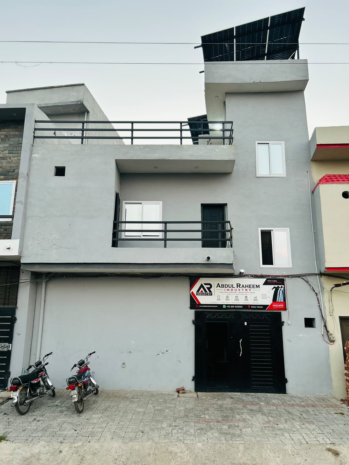 Custom garment manufacturing and apparel production at Abdul Raheem Industry in Sialkot Pakistan