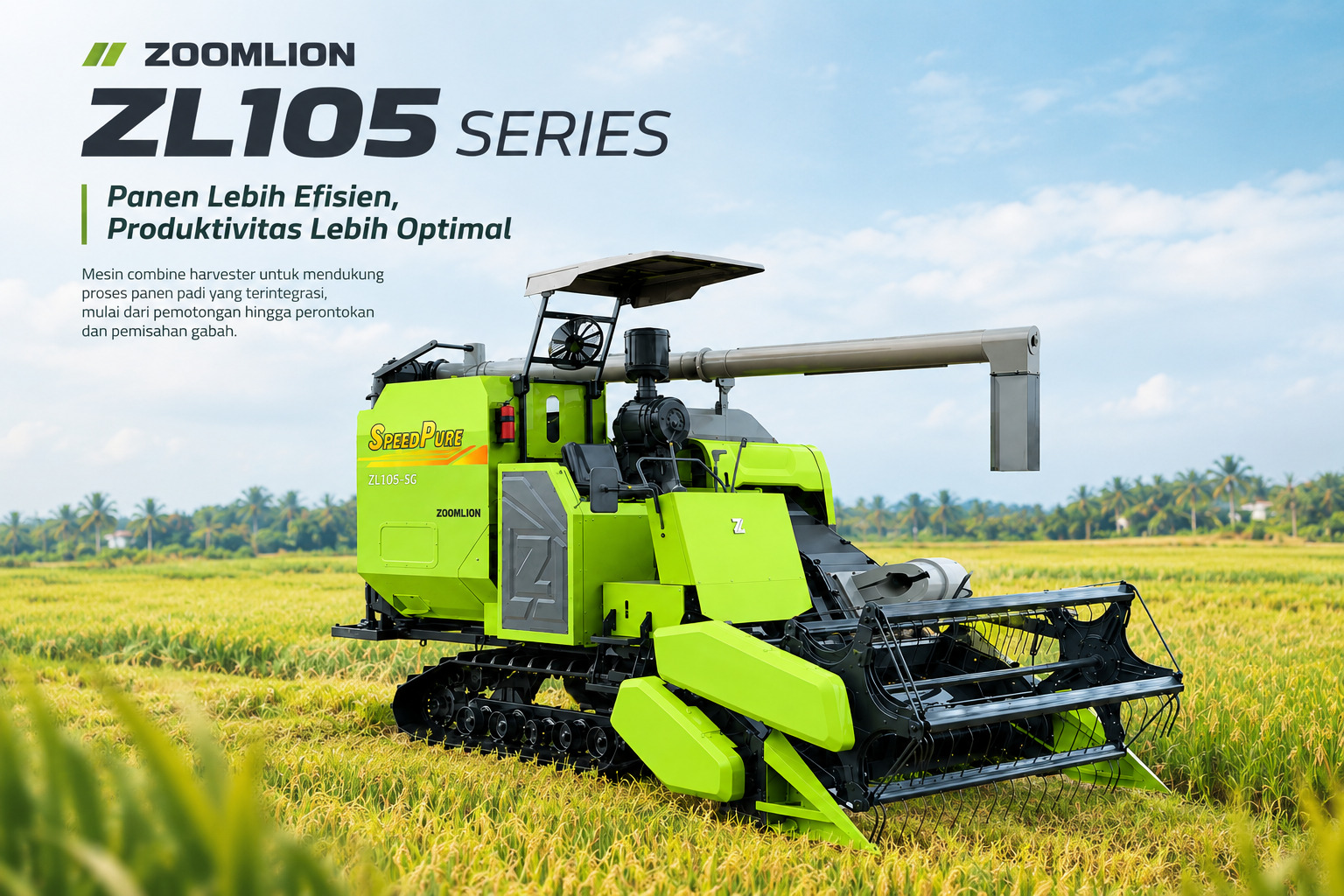 Zoomlion ZL105 Series Combine Harvester