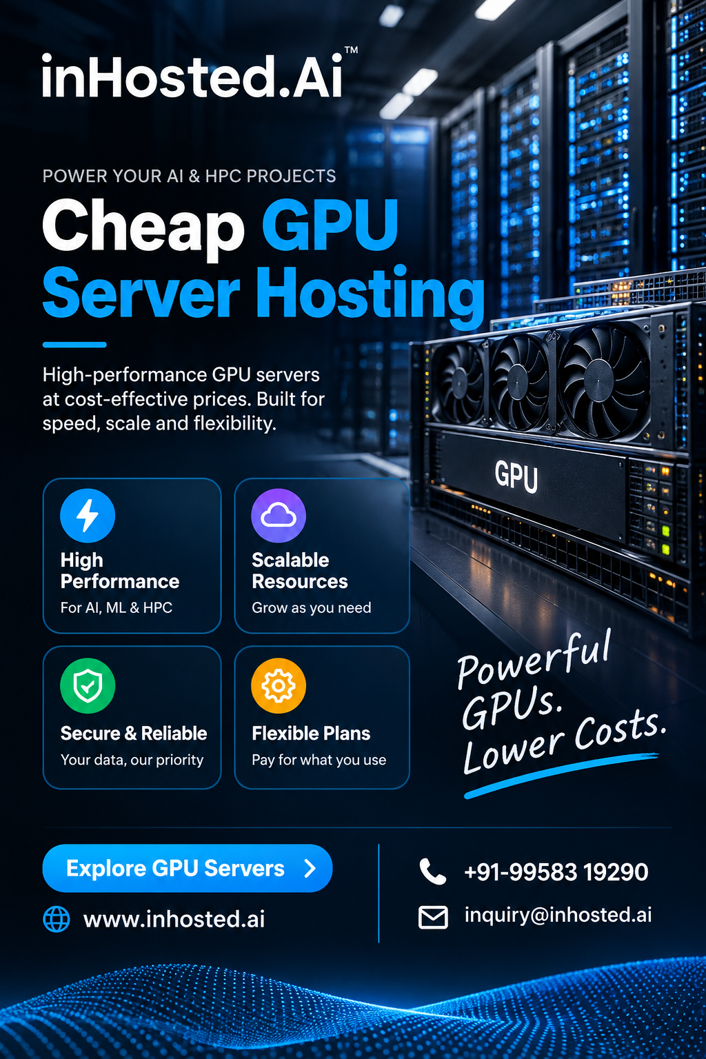 GPU hosting infrastructure for AI development, machine learning, and demanding computing workloads.