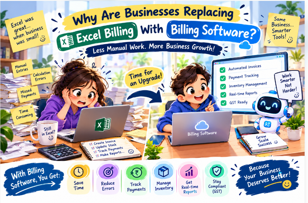 Why Are Businesses Replacing Excel Billing With Billing Software?