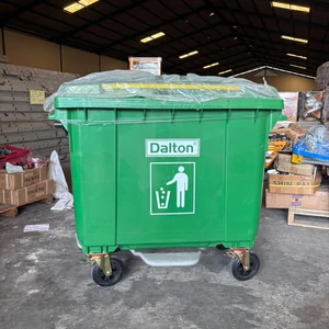 Tempat sampah Dalton 1100 liter HDPE 4 roda