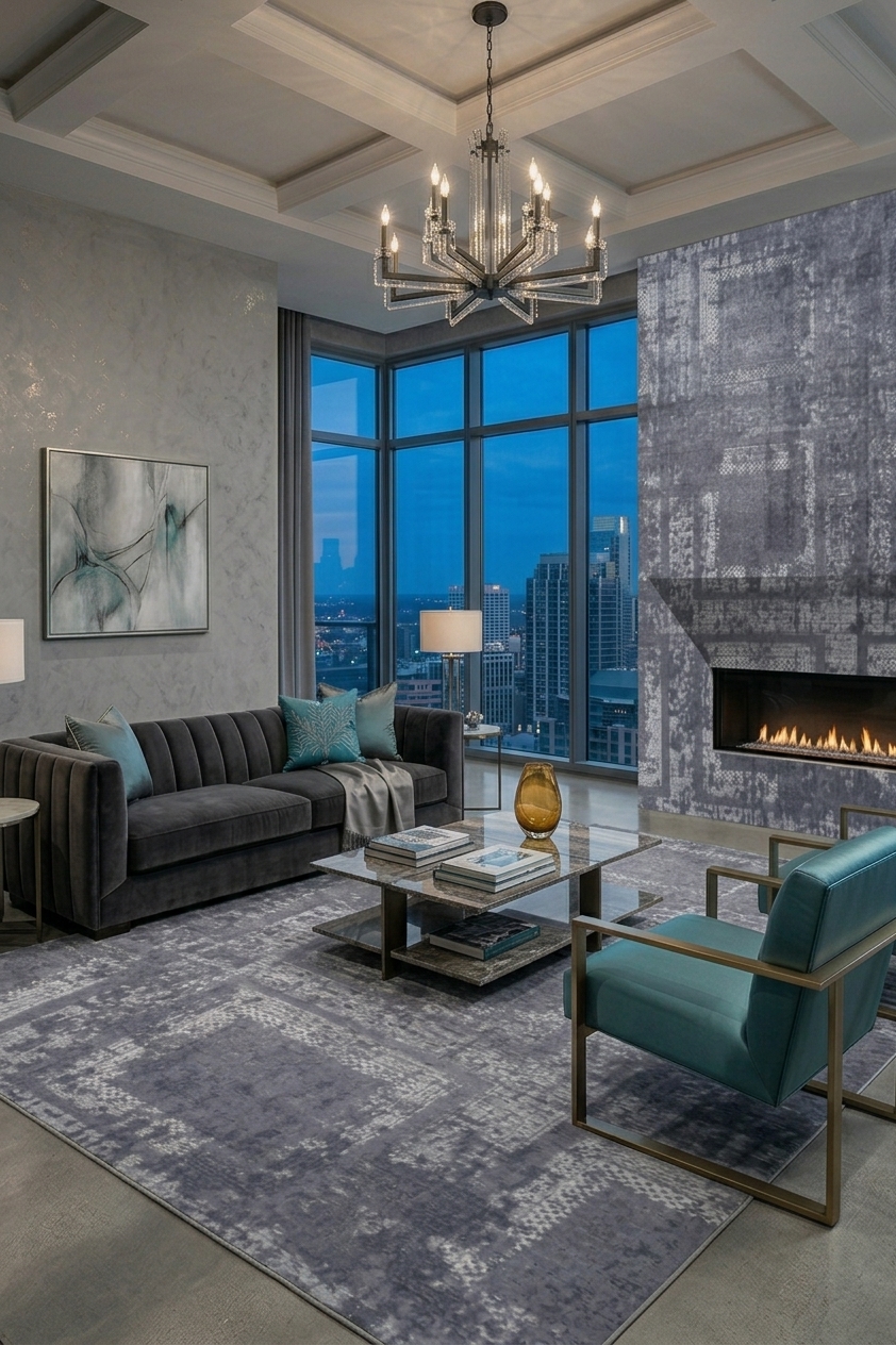 Alfombra 8066C Grey / Grey