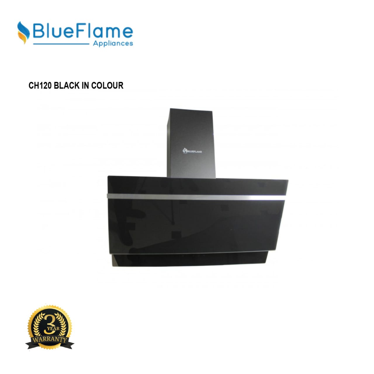 BlueFlame Chimney Hood Black-CH120