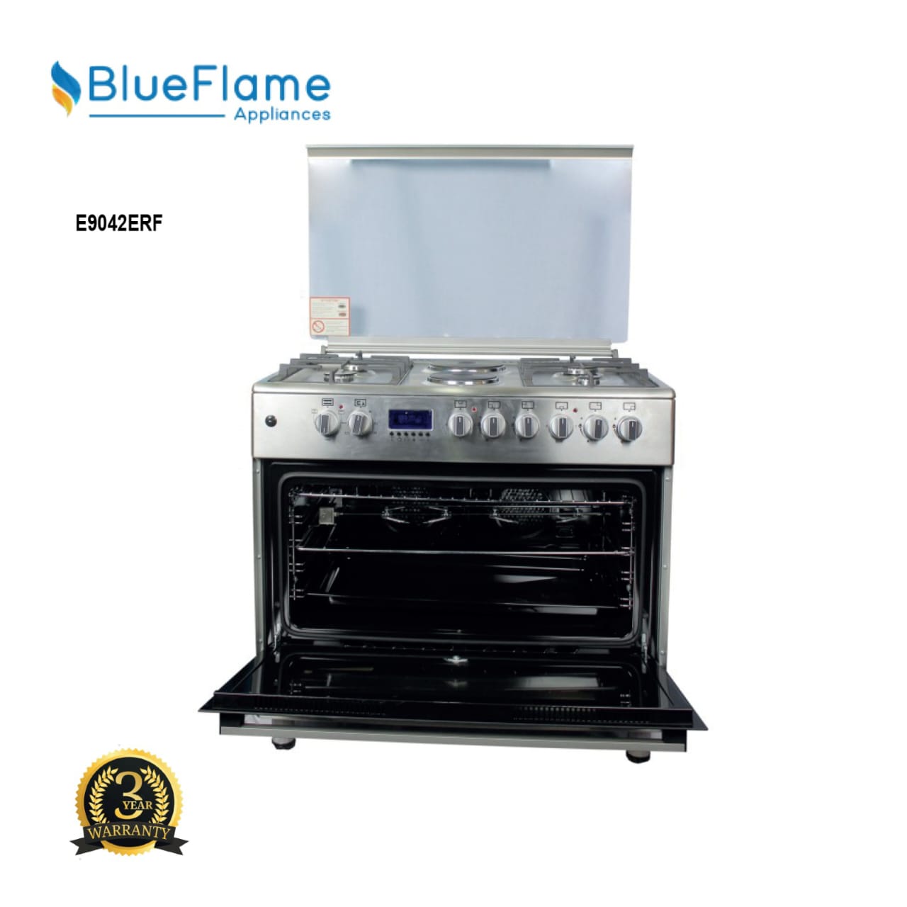 Blueflame 90/60 cm 4 Gas 2 Electric Diamond Cooker- E9042ERF
