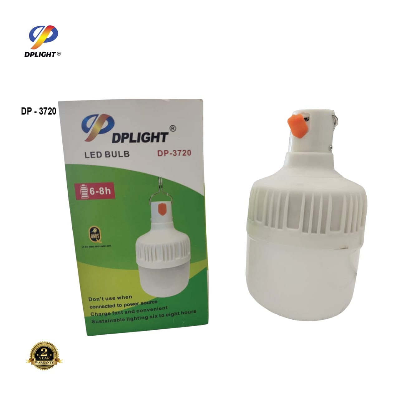 DPLIGHT Rechargeable LED Emergency Bulb – DP-3720