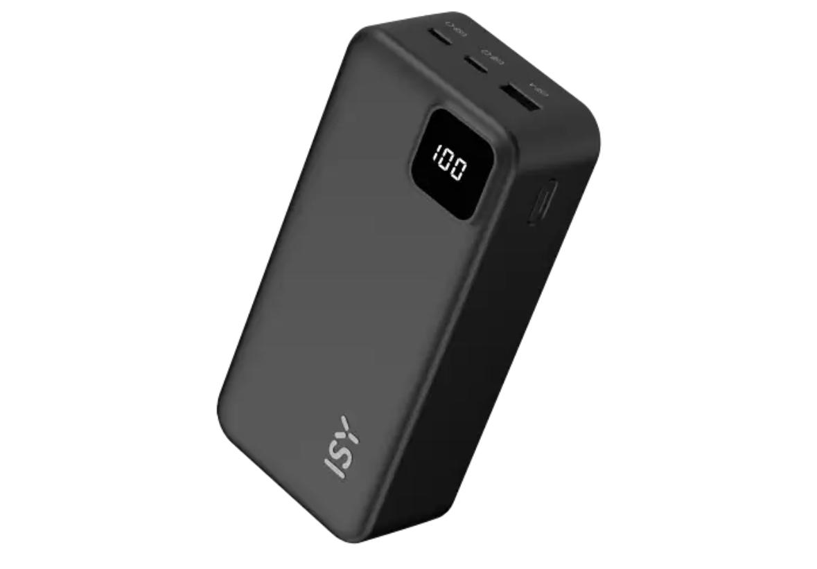 ISY IPP-27000 12W Powerbank 27000 mAh Schwarz
