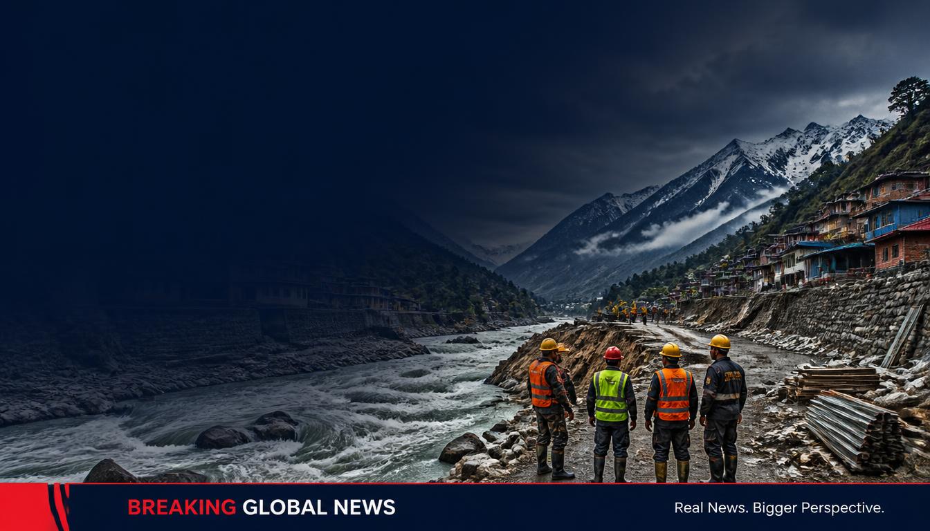 Flood recovery in Nepal's Bhotekoshi–Trishuli region, illustrating climate disaster funding.