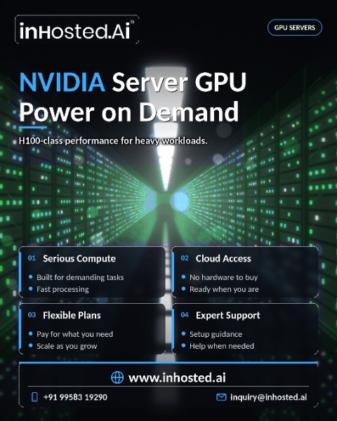 NVIDIA server GPU infrastructure for AI training, machine learning, accelerated computing, and high-performance workloads.