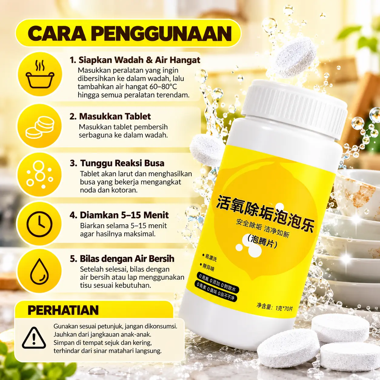 Isi 70 Pcs Tablet Effervescent