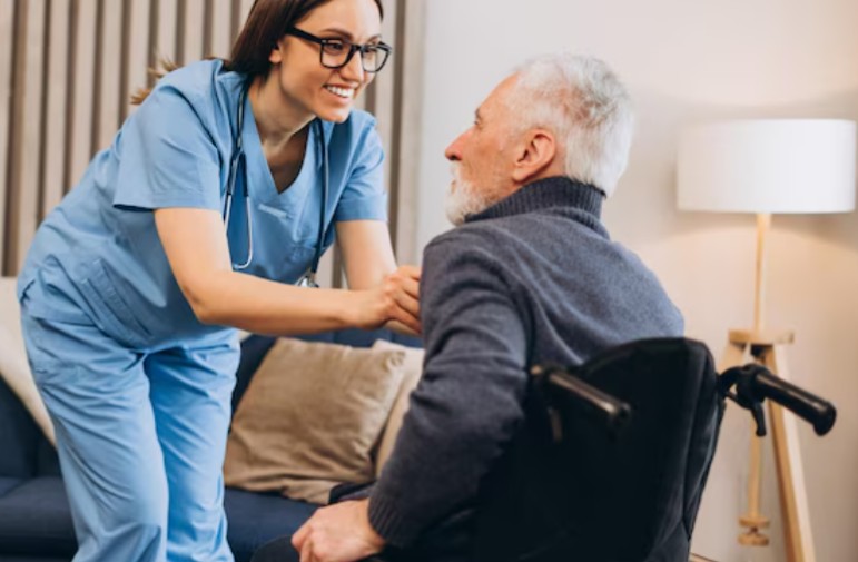 health and social worker help adult care