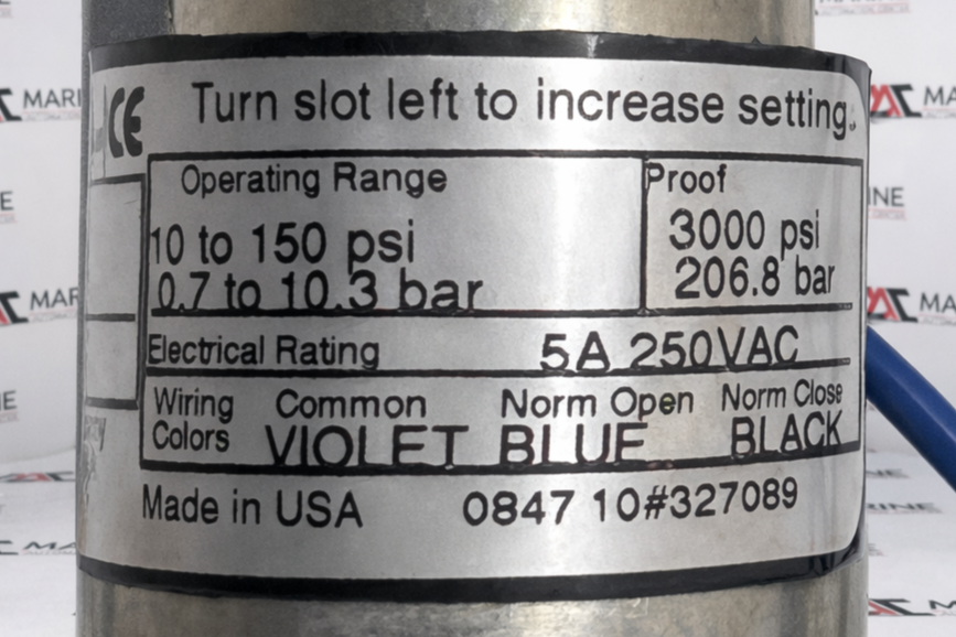 United Electric Controls 10-C11 Pressure Switch 10 To 150psi