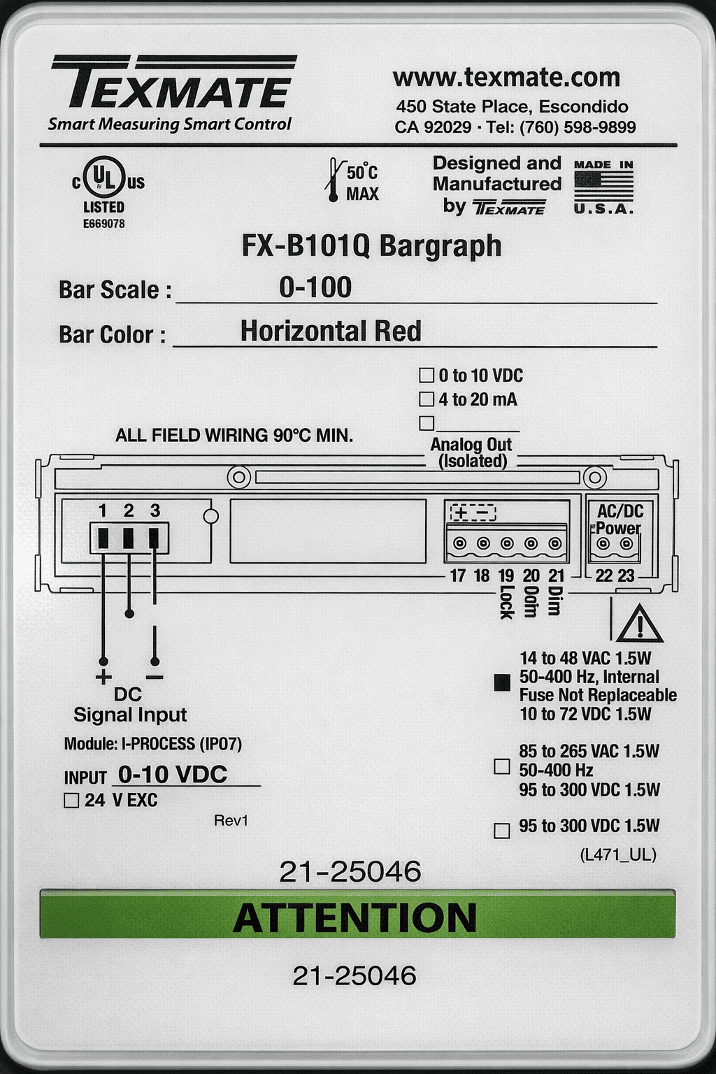 Texmate Fx-b101q Bargraph Meter thumbnail