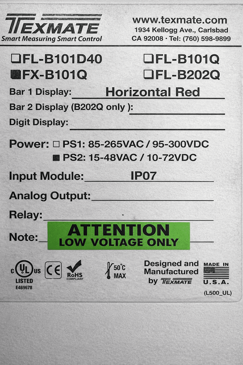 Texmate Fx-b101q Bargraph Meter thumbnail