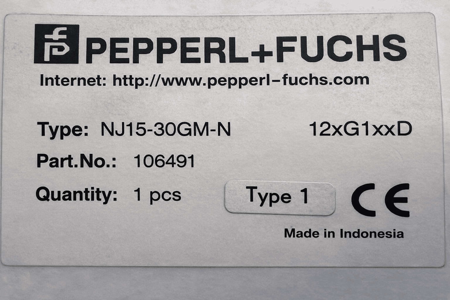 Pepperl+Fuchs Nj15-30gm-n Proximity Sensor thumbnail