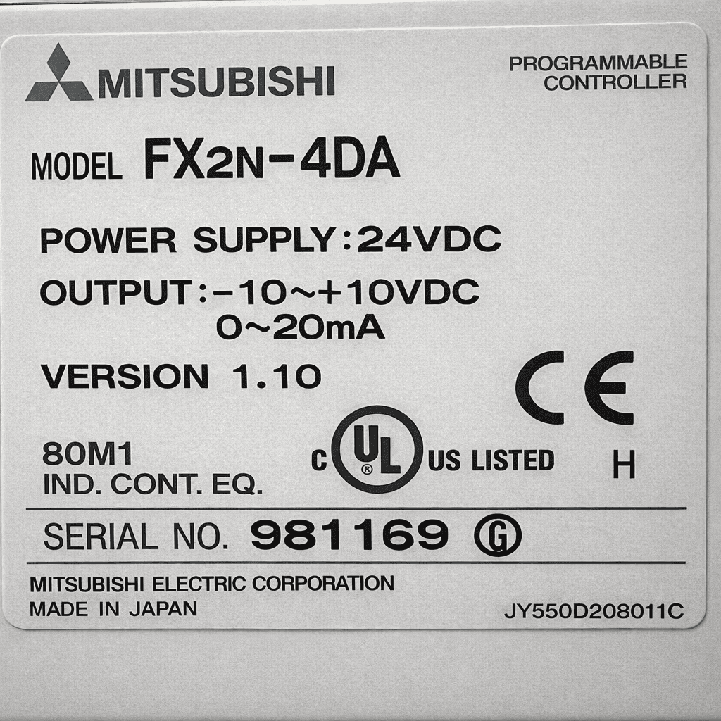 Mitsubishi Fx2n-4da Programmable Controller thumbnail