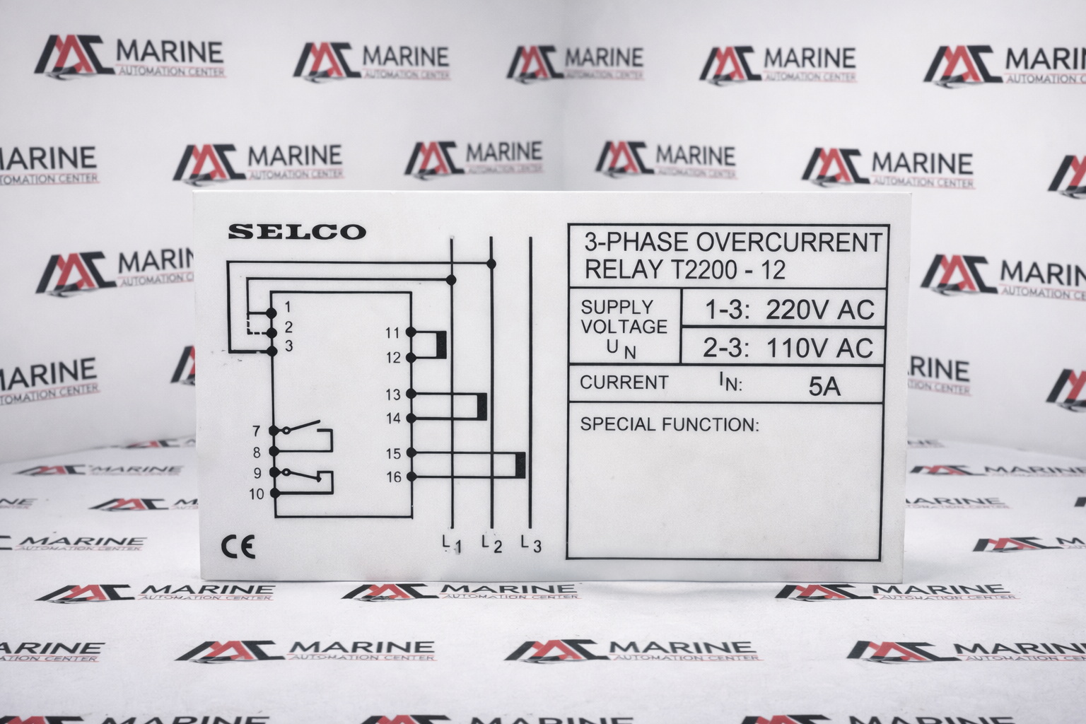 Selco T2200-12 3-Phase Overcurrent Relay thumbnail