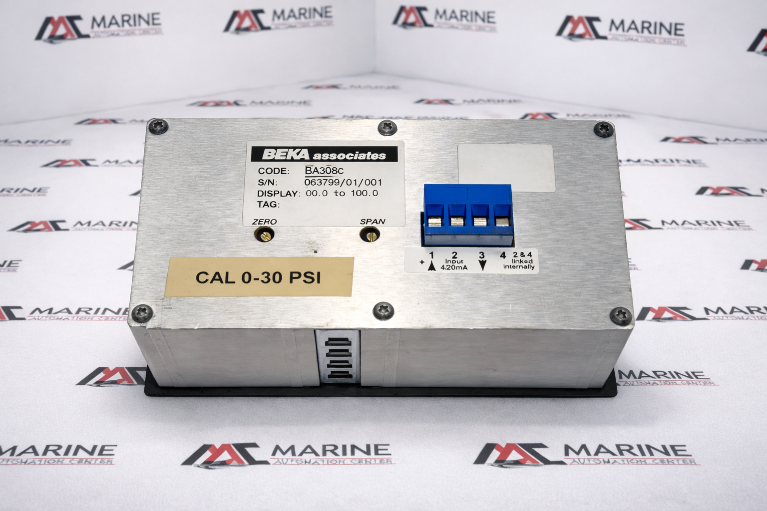 Beka Associates Ba308c 3 1/2 Digit Indicator Display 0-30psi