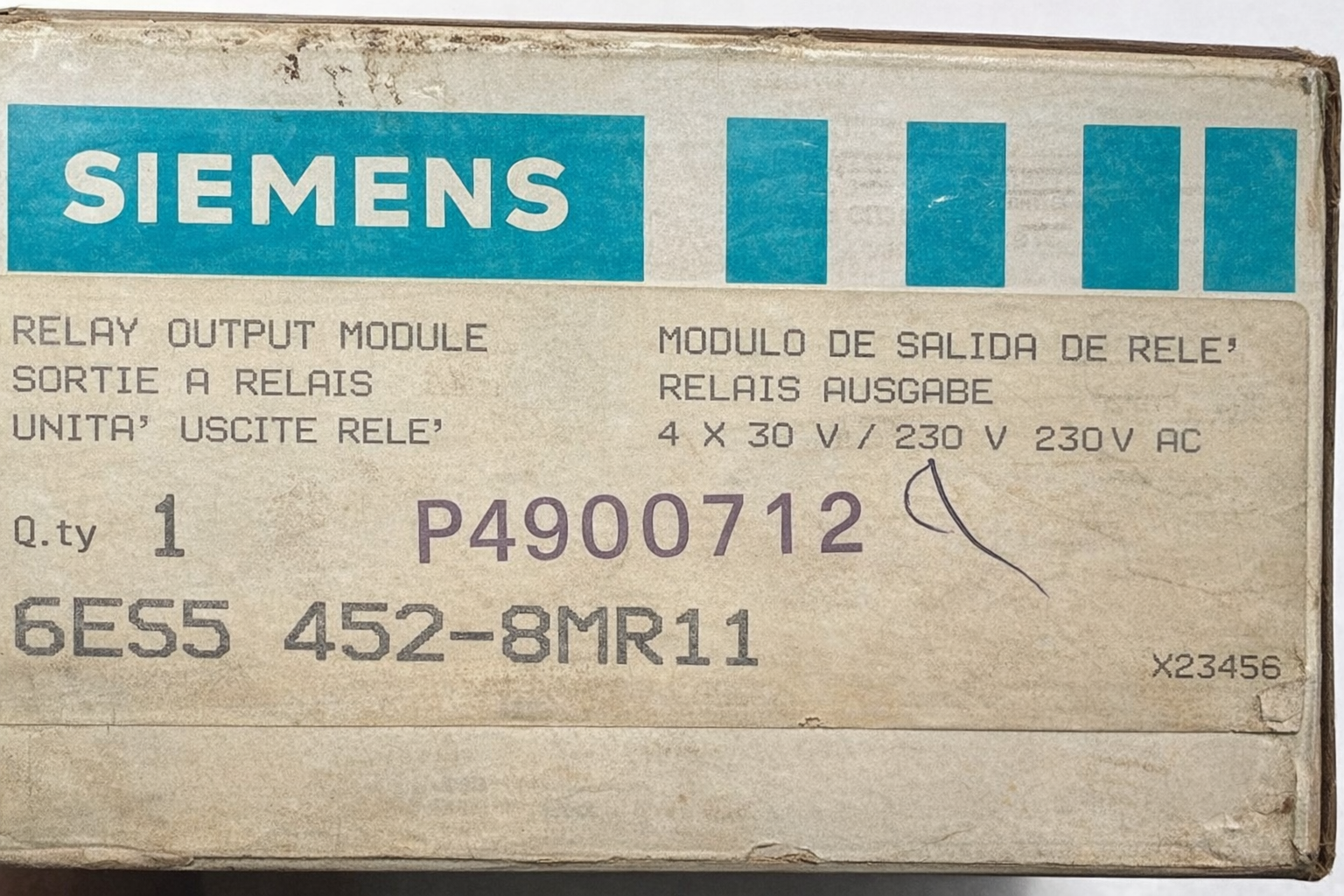 Siemens 6ES5 452-8MR11 Relay Output Module thumbnail