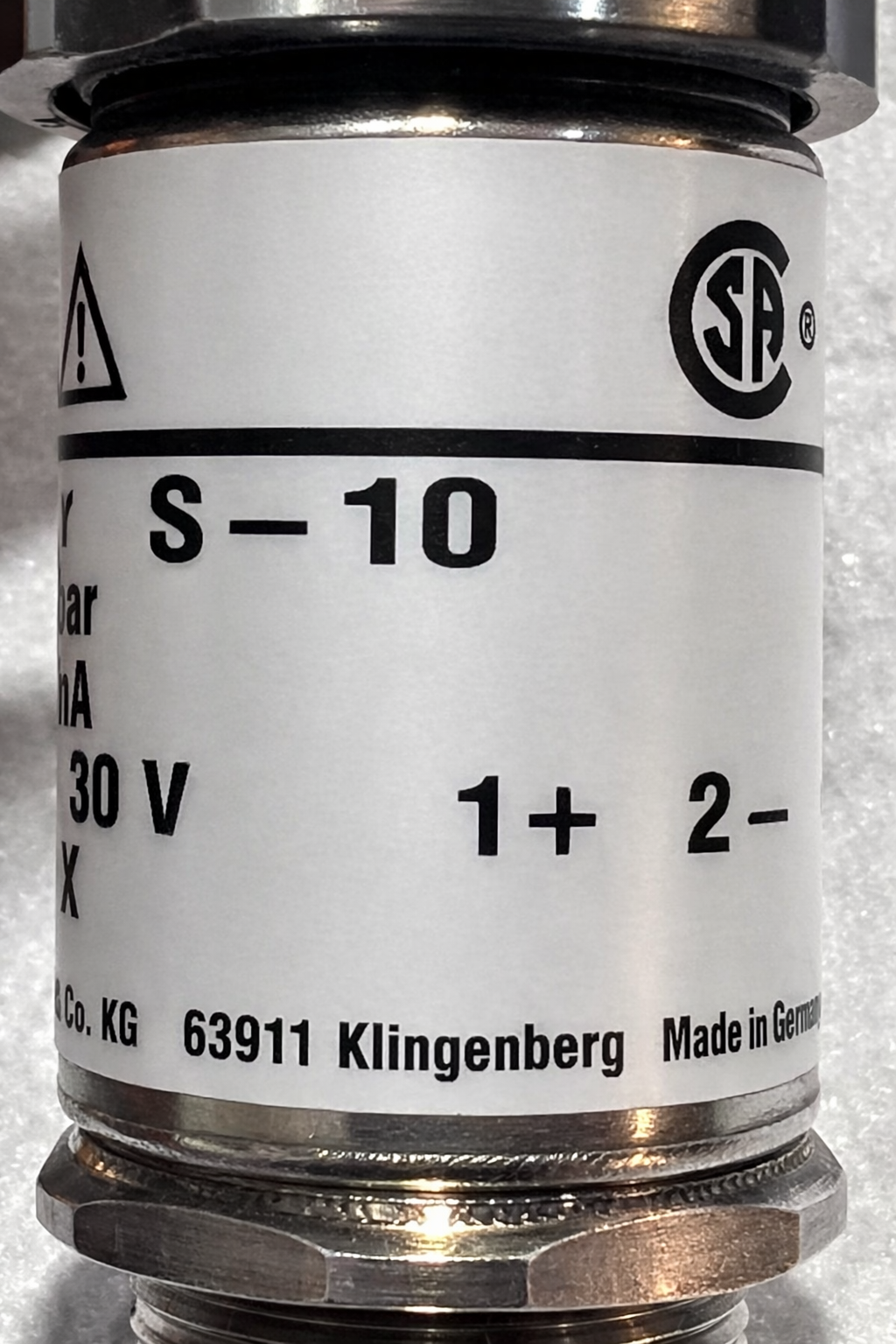 Wika S-10 Pressure Transmitter 9073922 thumbnail