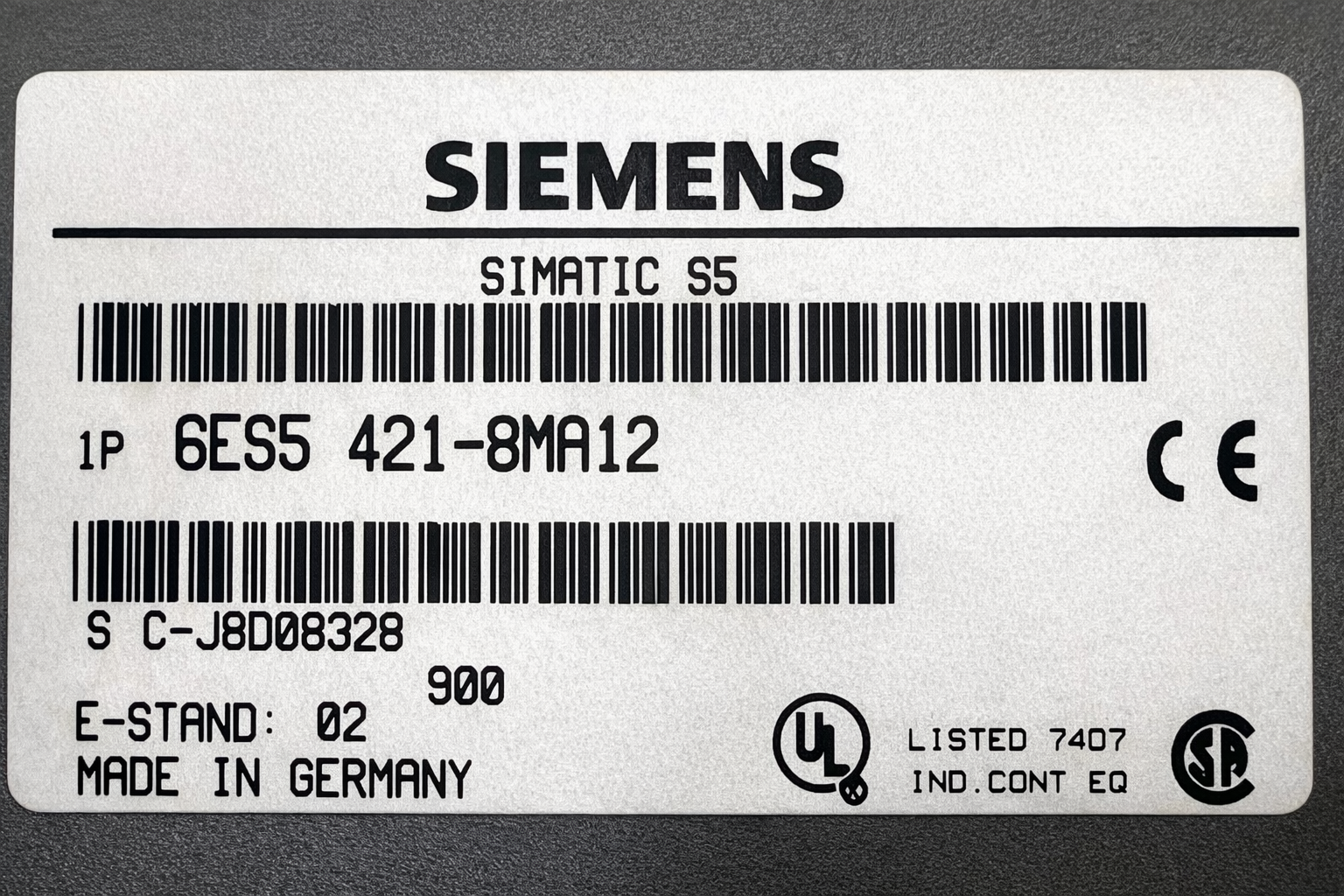 Siemens 6ES5 421-8MA12 Digital Input Module thumbnail