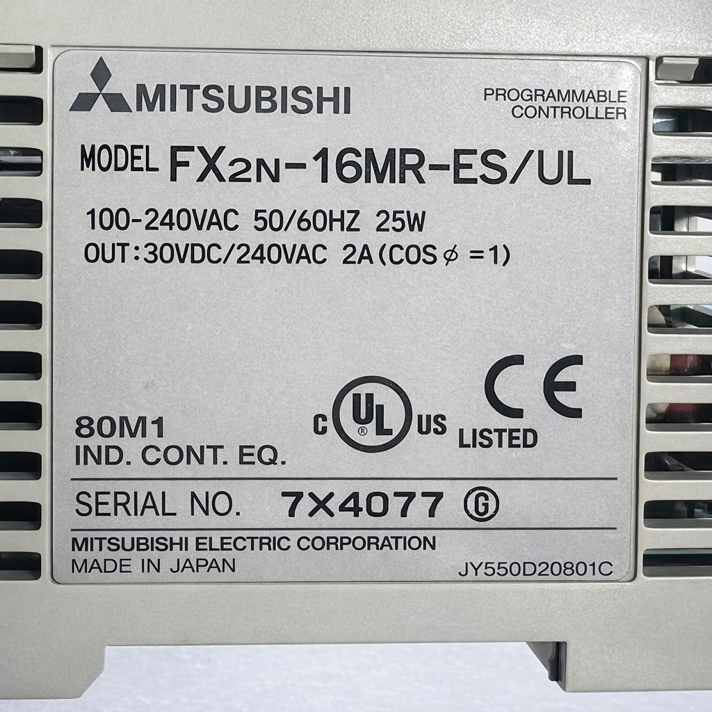 Mitsubishi FX2N-16MR-ES/UL Programmable Controller thumbnail