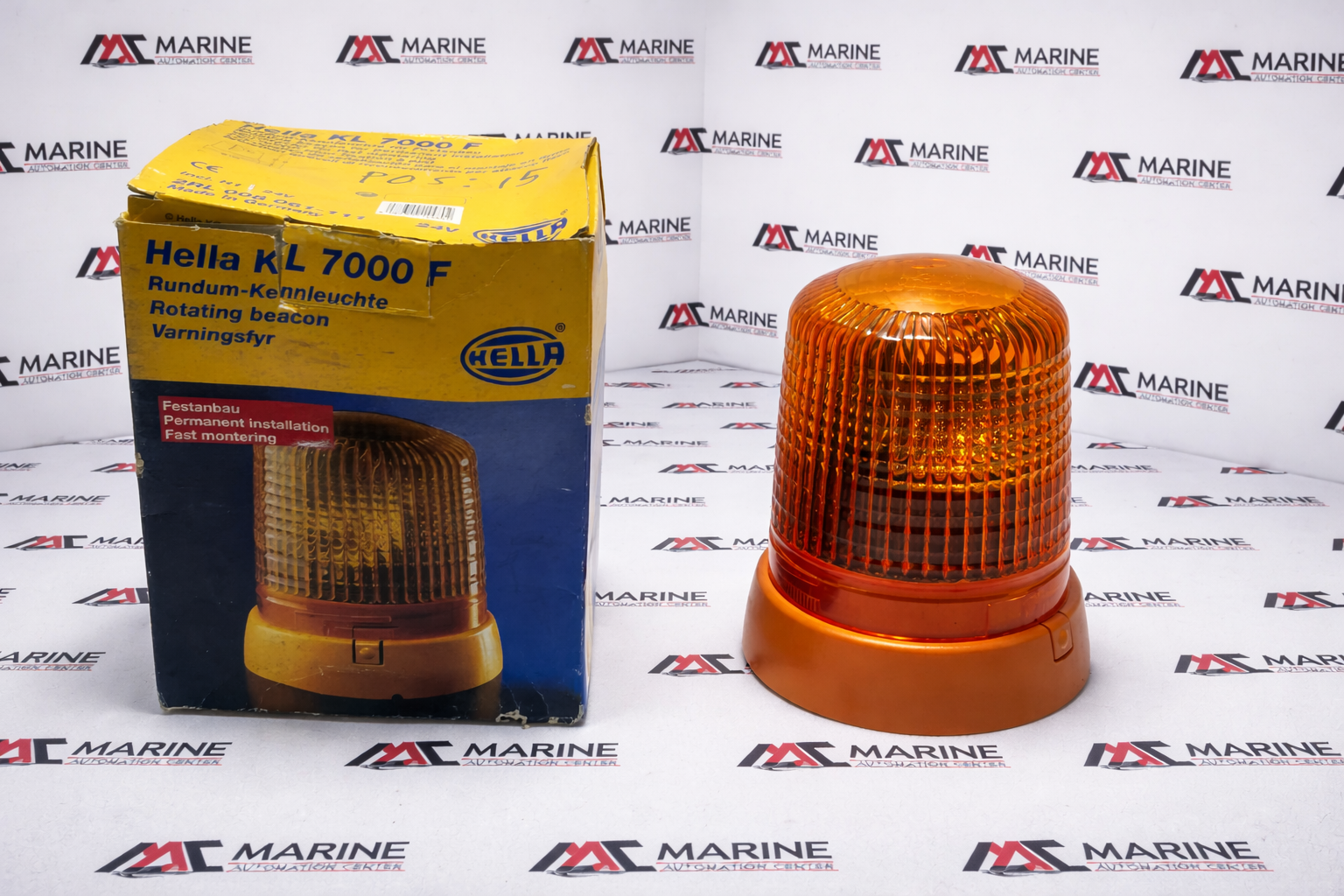 Hella Kl 7000f Rotating Beacon 2rl 008061-11 24v 70w thumbnail