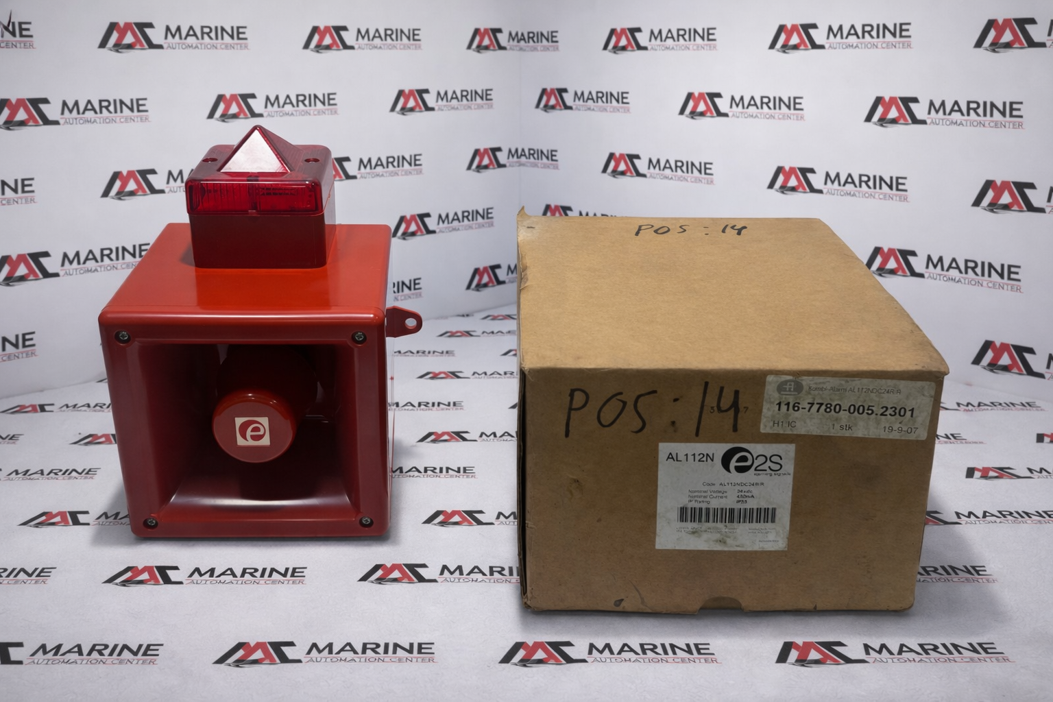 E 2s AL112N Sounder Beacon Alarm Horn AL112NDC24 R/R thumbnail