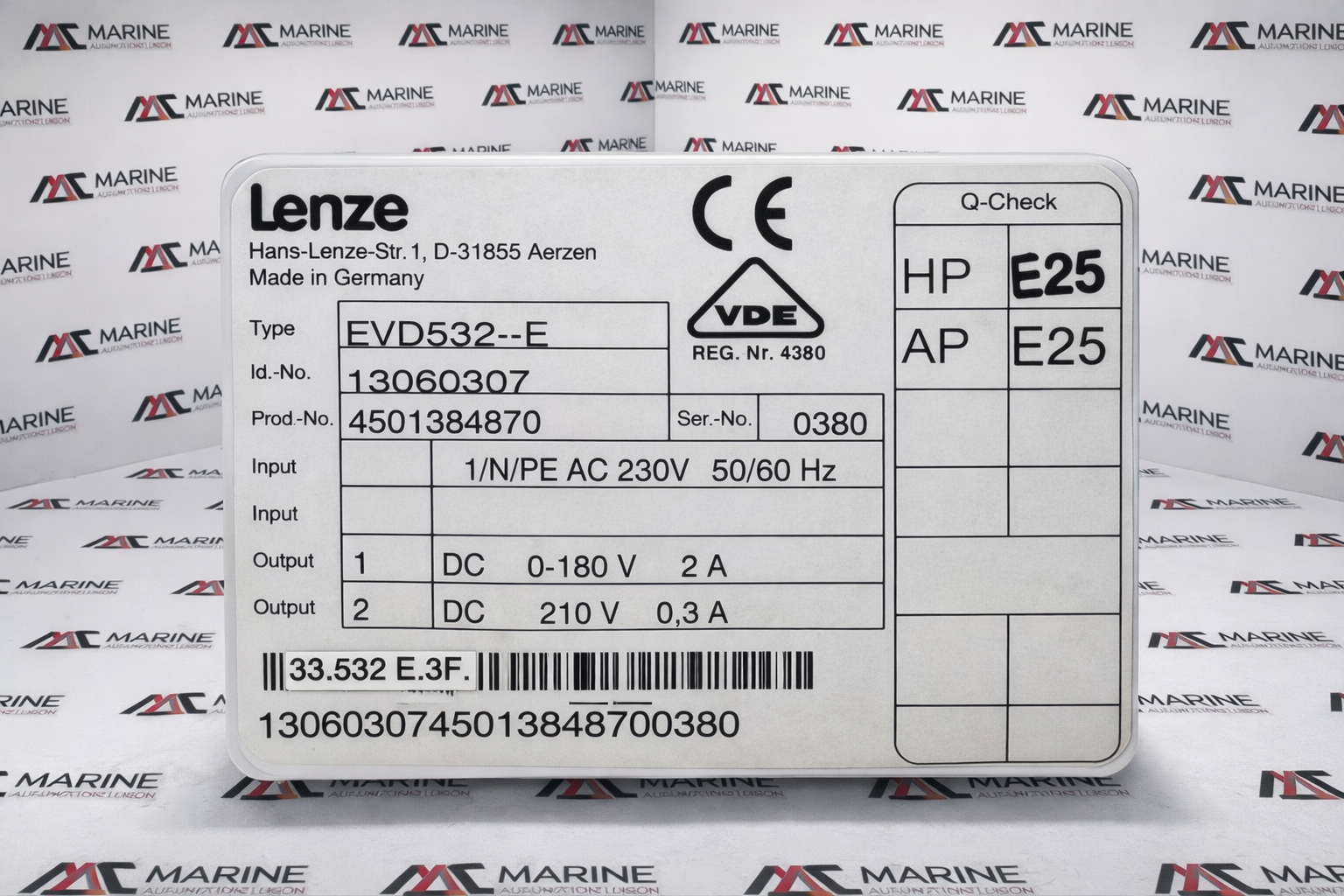 Lenze EVD532-E Speed Controller 0380 thumbnail