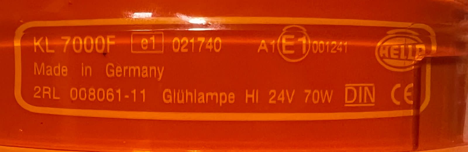 Hella Kl 7000f Rotating Beacon 2rl 008061-11 thumbnail