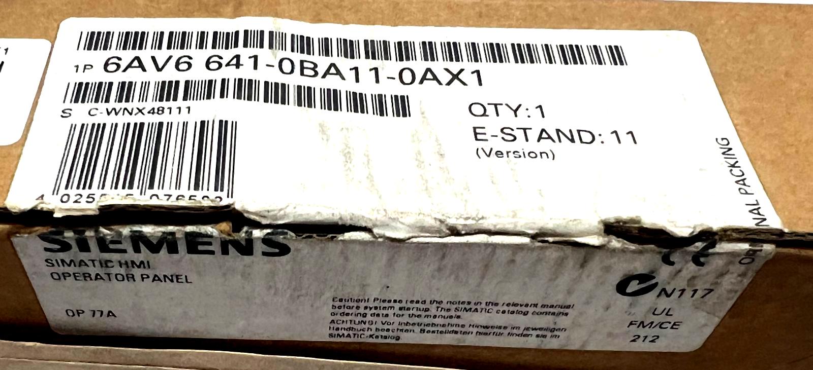Siemens Op77a Operator Panel 1p 6AV6641-0BA11-0AX1 thumbnail