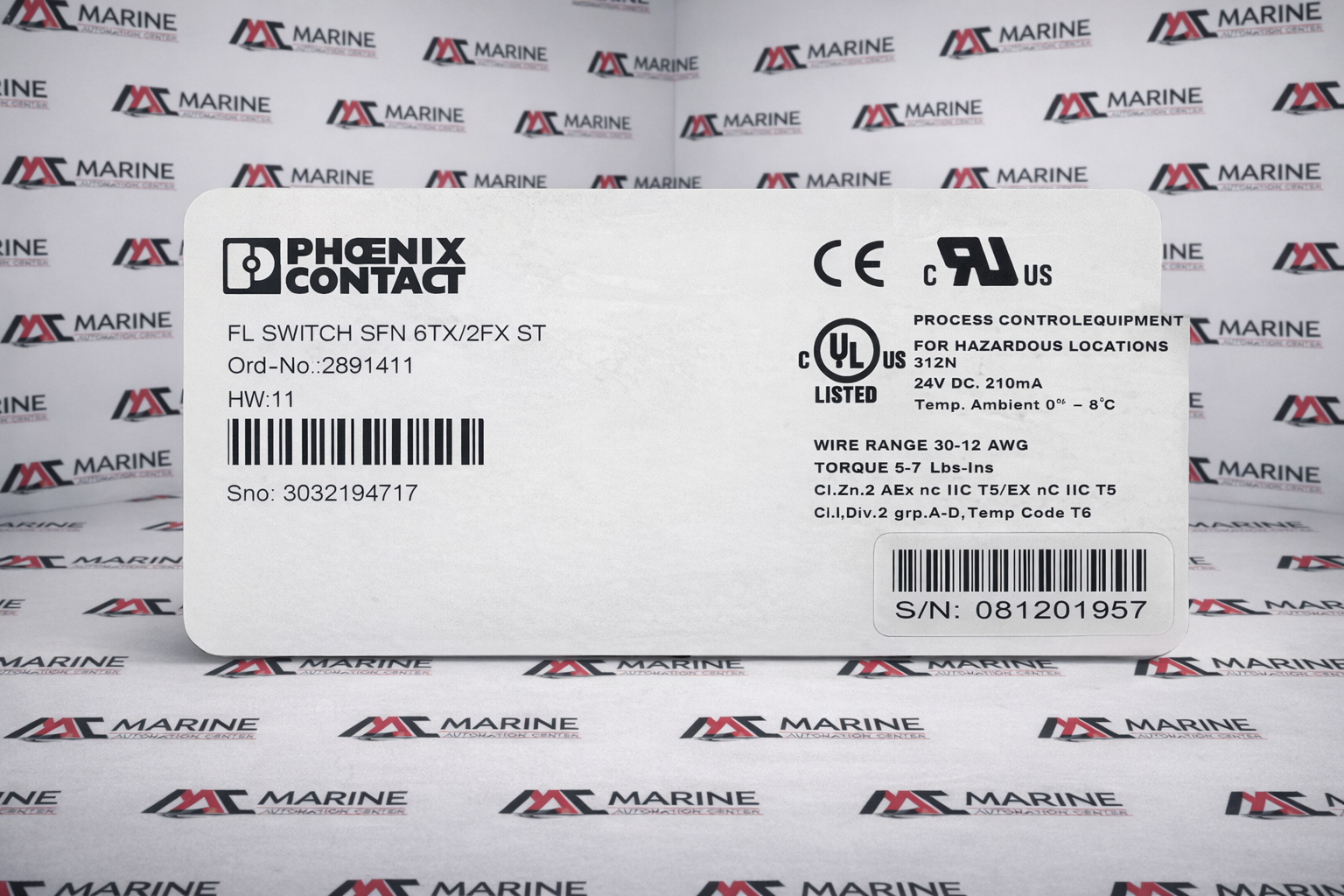 Phoenix Contact SFN 6TX/2FX ST Fl Ethernet Switch thumbnail