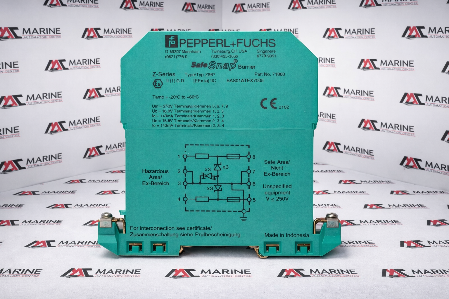 Pepperl+Fuchs Z967 Safe Snap Barrier 71860 thumbnail
